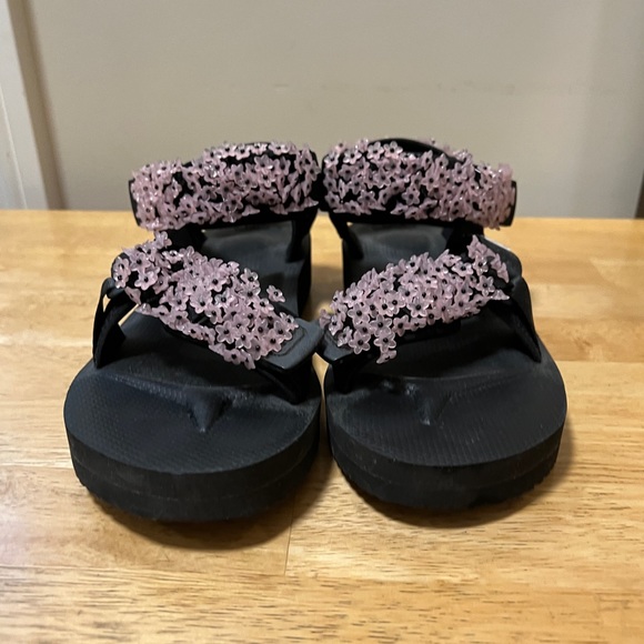 Cecilie Bahnsen X Suicoke Pink Maria Floral Beaded Sandals - Picture 3 of 7